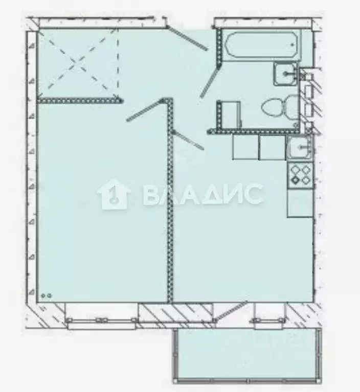 1-к кв. Иркутская область, Иркутский муниципальный округ, пос. ... - Фото 2