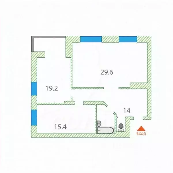 2-к кв. Тюменская область, Тюмень ул. Бориса Житкова, 7 (79.0 м) - Фото 1