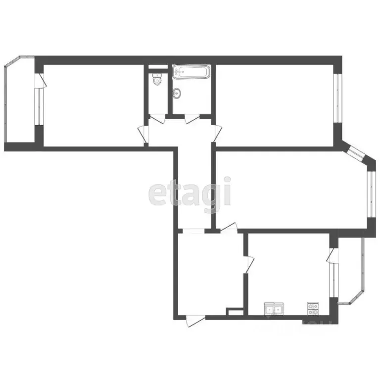 3-к кв. Тюменская область, Тюмень Широтная ул., 100 (95.0 м) - Фото 2