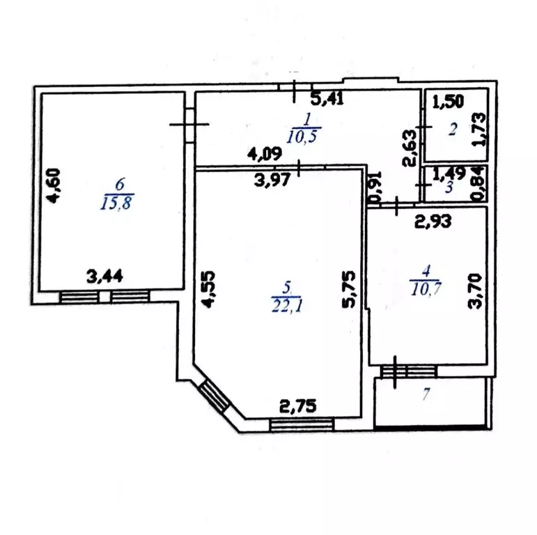 2-к кв. Ленинградская область, Всеволожский район, пос. Бугры ... - Фото 2