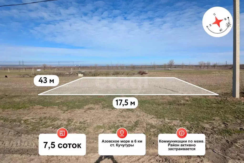 Участок в Краснодарский край, Темрюкский район, Фонталовское с/пос, ... - Фото 1