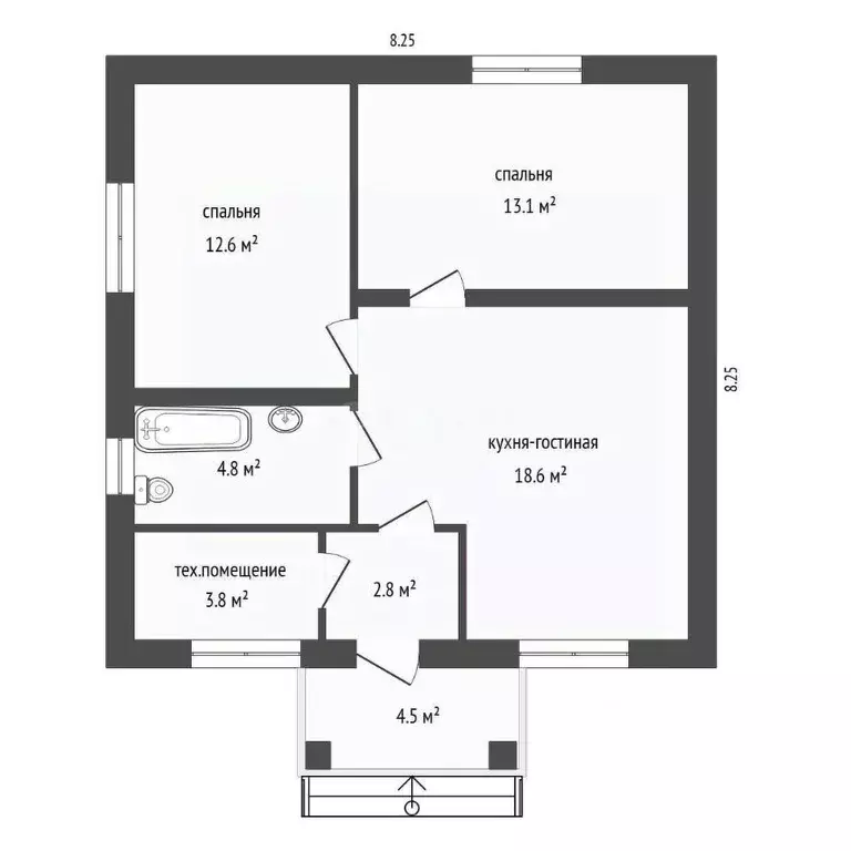 Участок в Тюменская область, Нижнетавдинский муниципальный округ, ... - Фото 2
