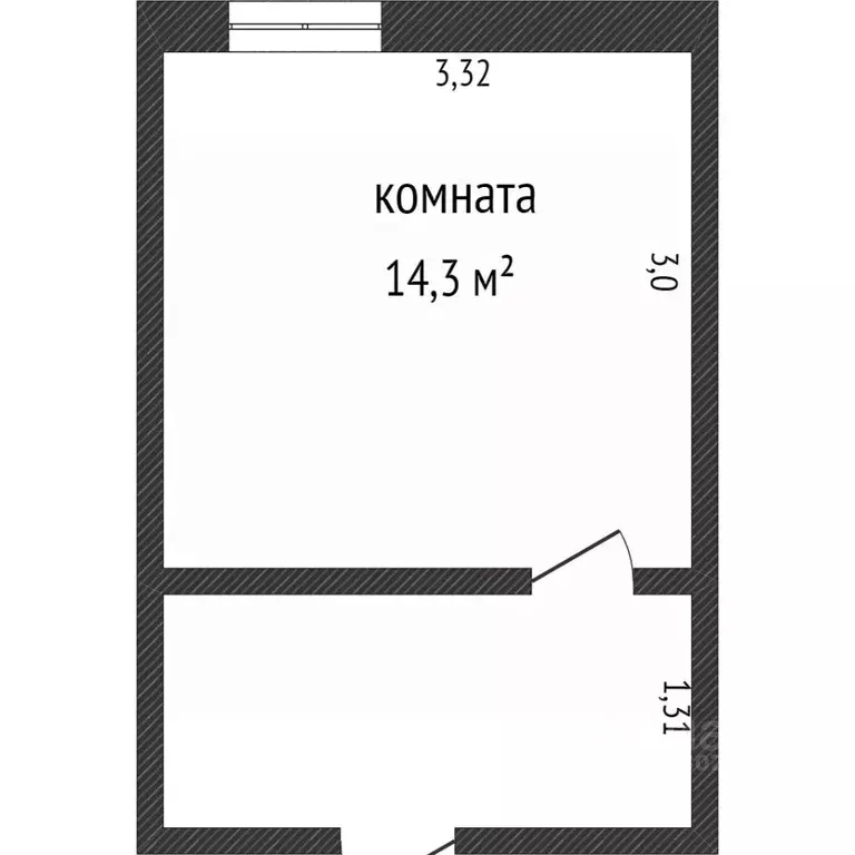 Комната Ханты-Мансийский АО, Сургут Привокзальная ул., 16/2 (29.0 м) - Фото 0