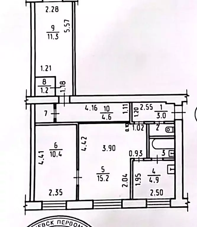 3-к кв. Удмуртия, Ижевск ул. Воровского, 168 (55.1 м) - Фото 1