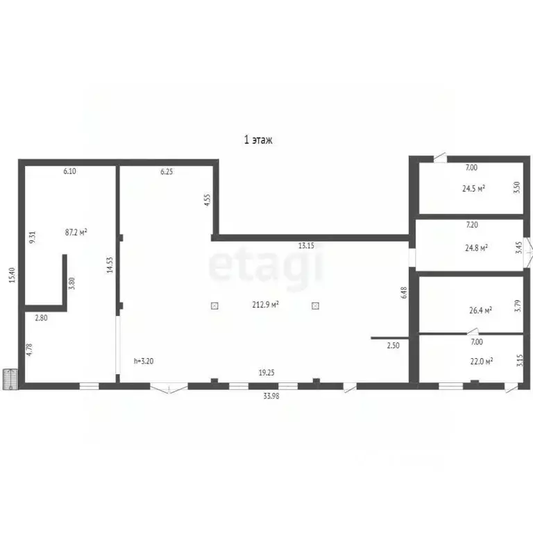 Склад в Астраханская область, Астрахань Ереванская ул., 1к50 (832 м) - Фото 1