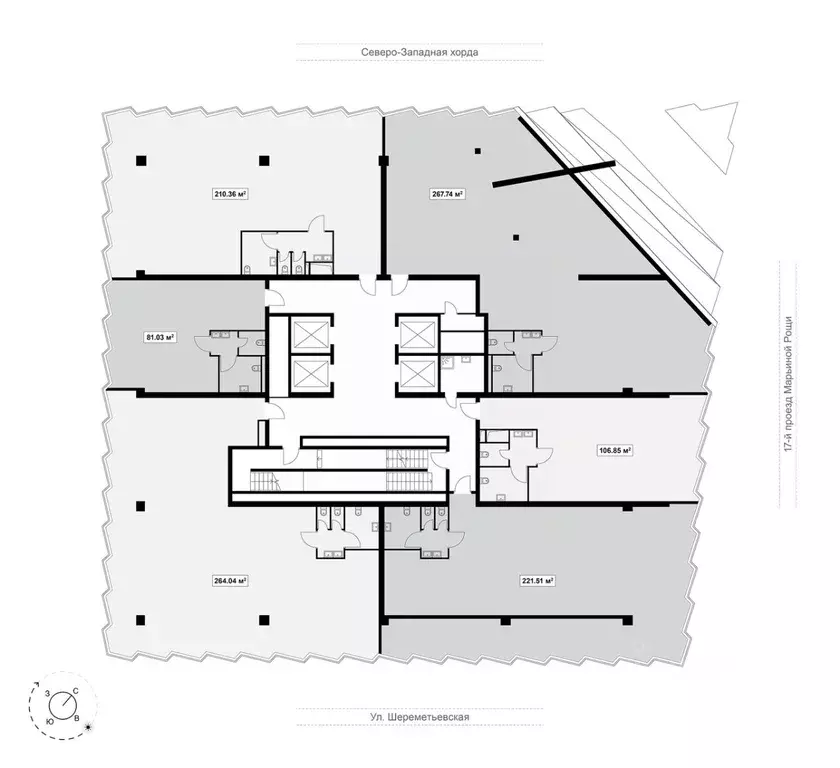 Офис в Москва проезд 17-й Марьиной рощи, 6 (222 м) - Фото 2