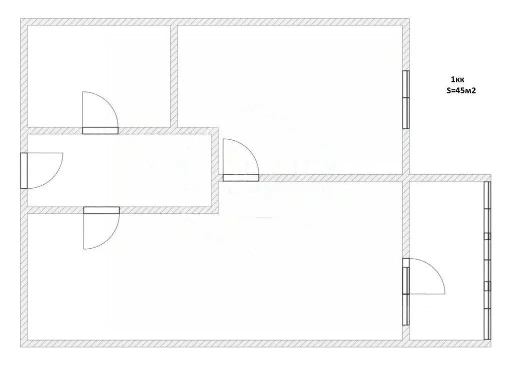 1-к кв. Калининградская область, Калининград Закатная ул., 29к2 (45.0 ... - Фото 2