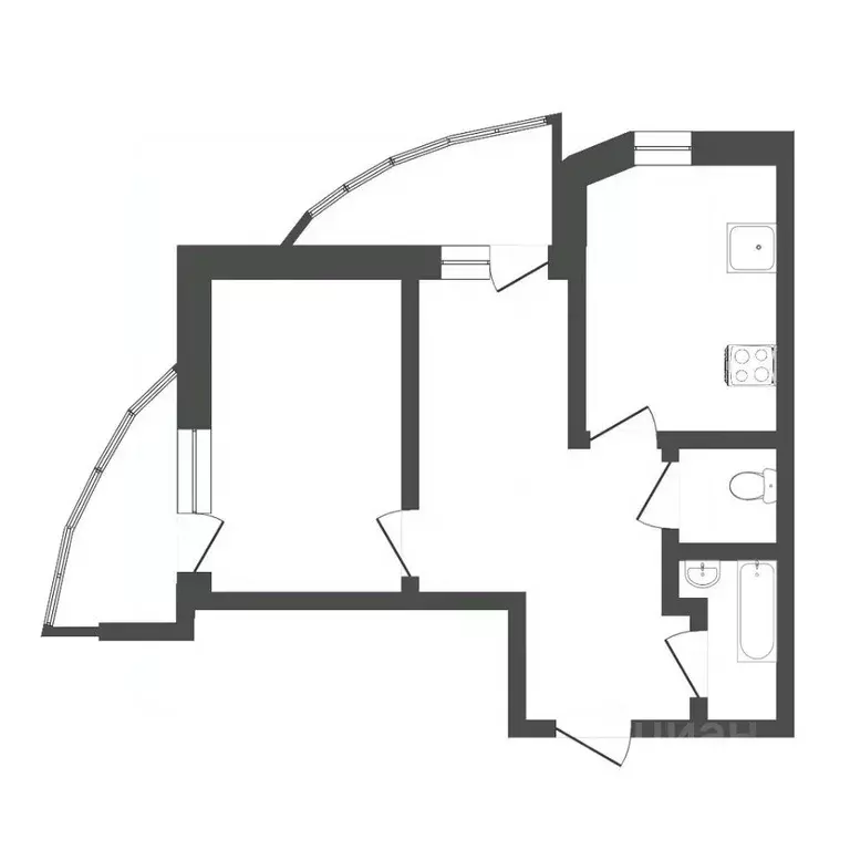 2-к кв. Тюменская область, Тюмень Ямская ул., 88 (72.0 м) - Фото 2