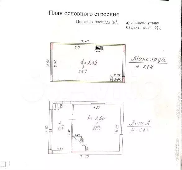 Дача 55,2 м на участке 5 сот. - Фото 0