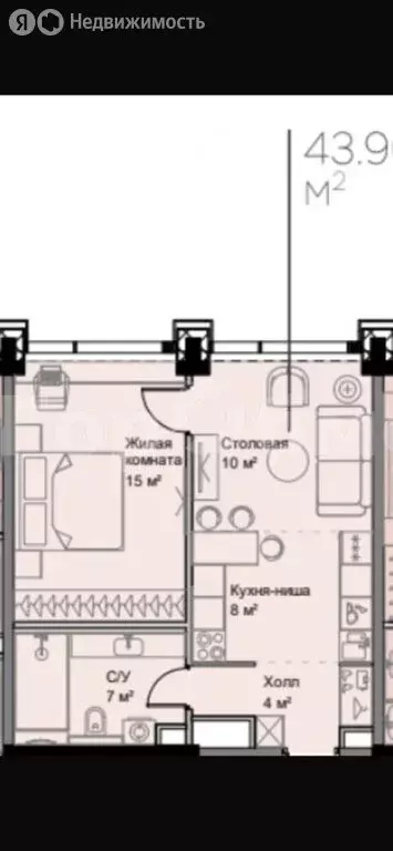 1-комнатная квартира: Москва, 4-я улица Марьиной Рощи, 12к3 (43.5 м) - Фото 0