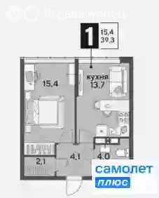 1-комнатная квартира: Краснодар, микрорайон Догма Парк, улица Марины ... - Фото 0