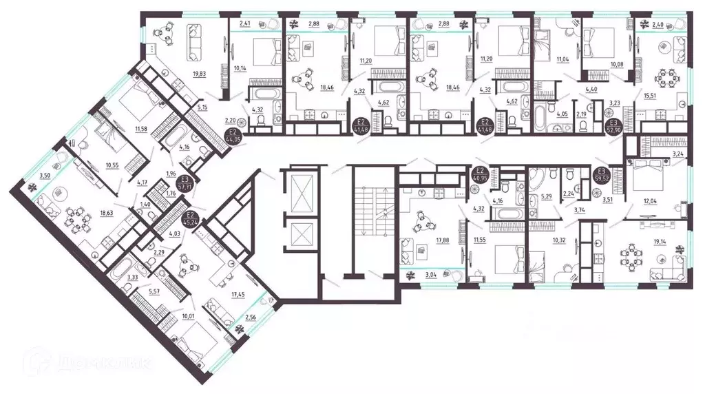 1-к кв. Рязанская область, Рязань Московское ш. (40.95 м) - Фото 2