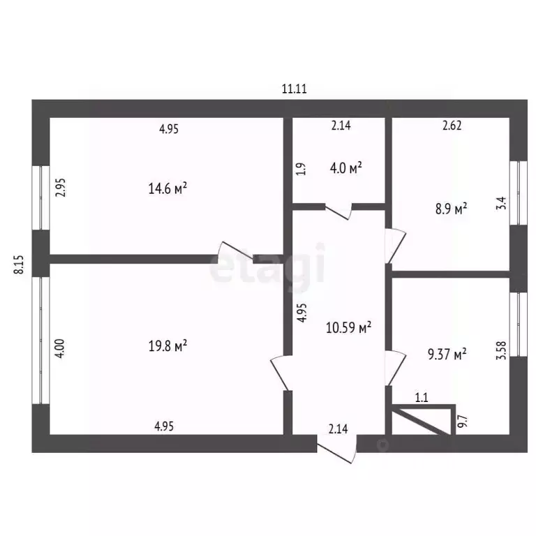 Дом в Алтайский край, Зональный район, с. Зональное Новая ул., 28 (65 ... - Фото 2