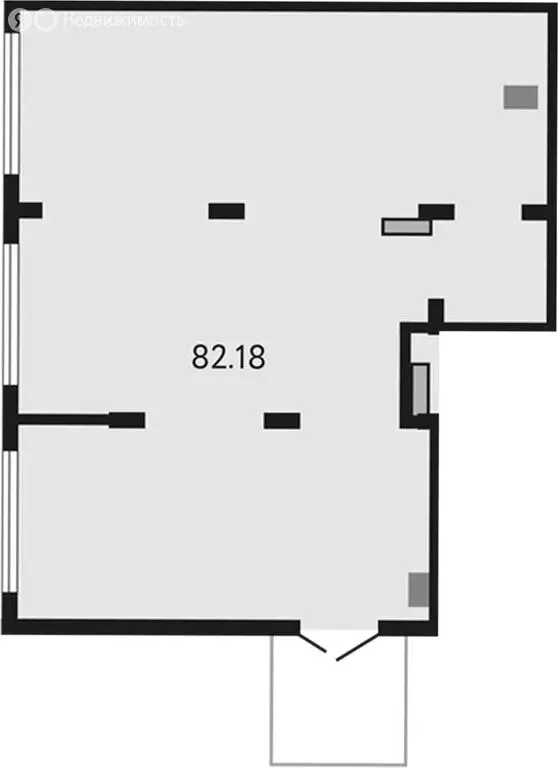 Помещение свободного назначения (82.18 м) - Фото 1