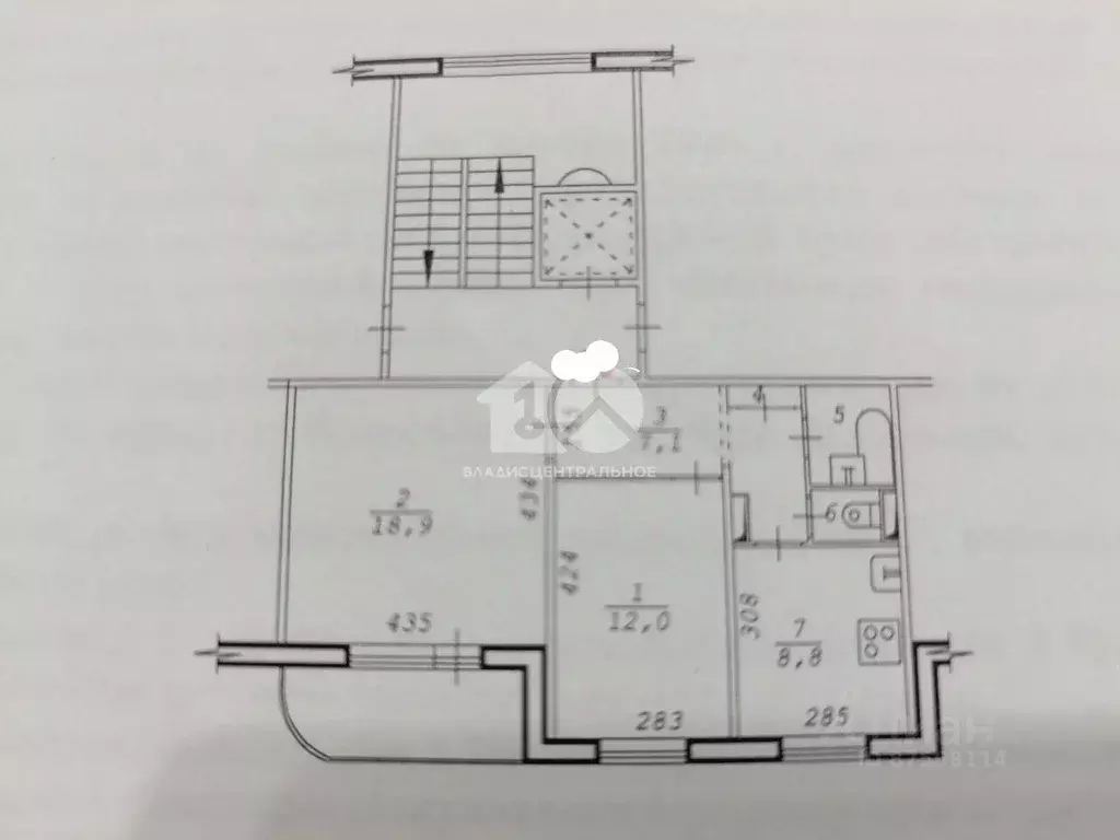 2-к кв. Новосибирская область, Новосибирск ул. Дуси Ковальчук, 7 (51.0 ... - Фото 2