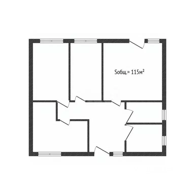 Дом в Брянская область, Брянский район, с. Глинищево ул. Главная (115 ... - Фото 2