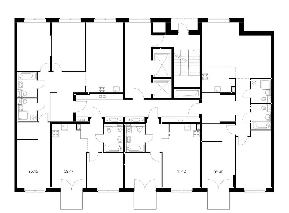 3-к кв. Москва Грин Парк жилой комплекс, 8 (95.45 м) - Фото 1