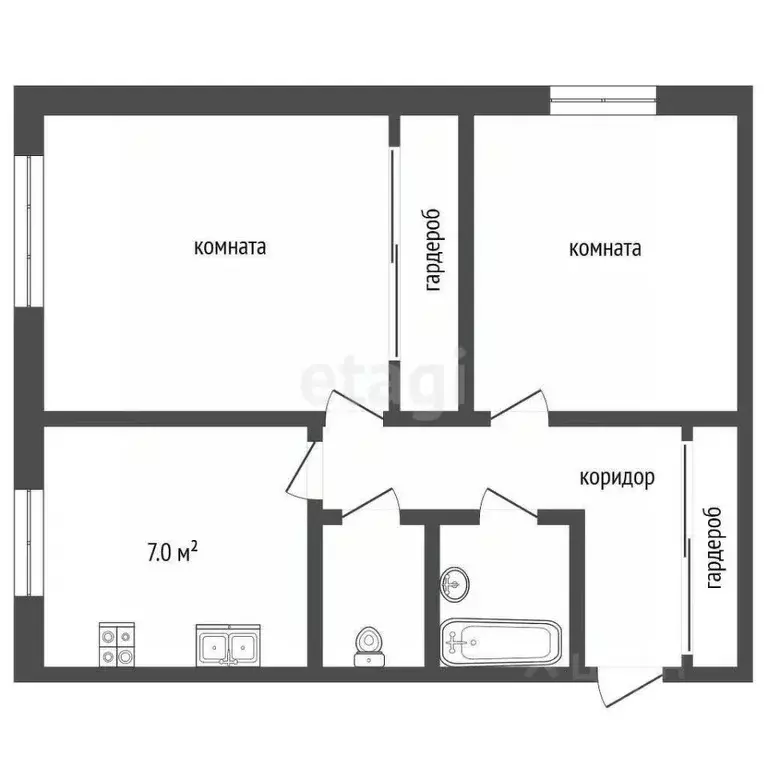 2-к кв. Ямало-Ненецкий АО, Муравленко ул. Ленина, 129 (54.1 м) - Фото 1