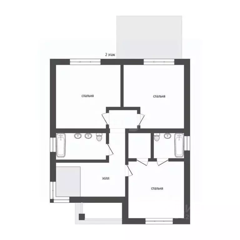 Дом в Костромская область, Костромской район, Бакшеевское с/пос, д. ... - Фото 1