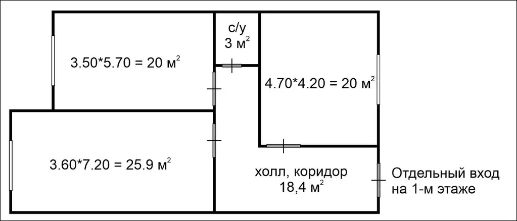 Помещение свободного назначения в Ленинградская область, Всеволожск ... - Фото 1