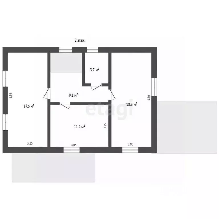 Дом в Калужская область, Ферзиковский район, Грабцево с/пос, с. ... - Фото 2