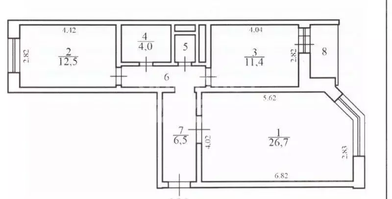 2-к кв. Московская область, Солнечногорск городской округ, Андреевка ... - Фото 2