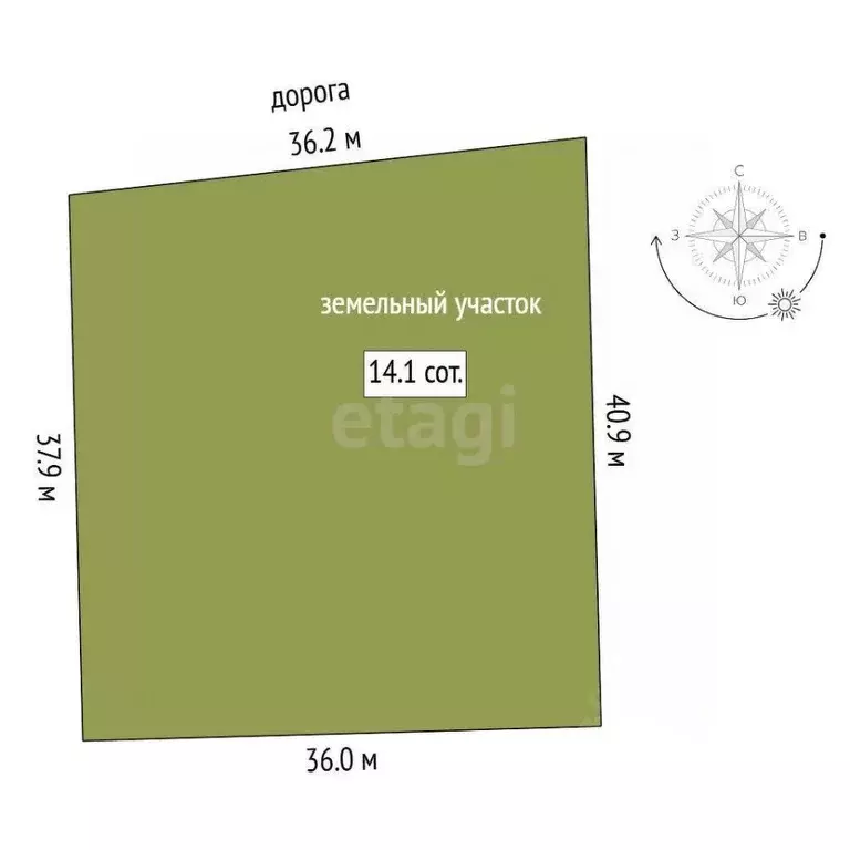 Участок в Тюменская область, Нижнетавдинский муниципальный округ, ... - Фото 2