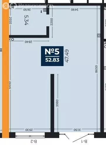 Помещение свободного назначения (52.83 м) - Фото 1