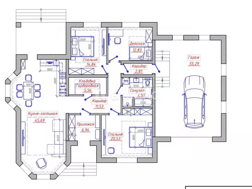 Дом в Белгородская область, Белгородский район, с. Стрелецкое ул. ... - Фото 2