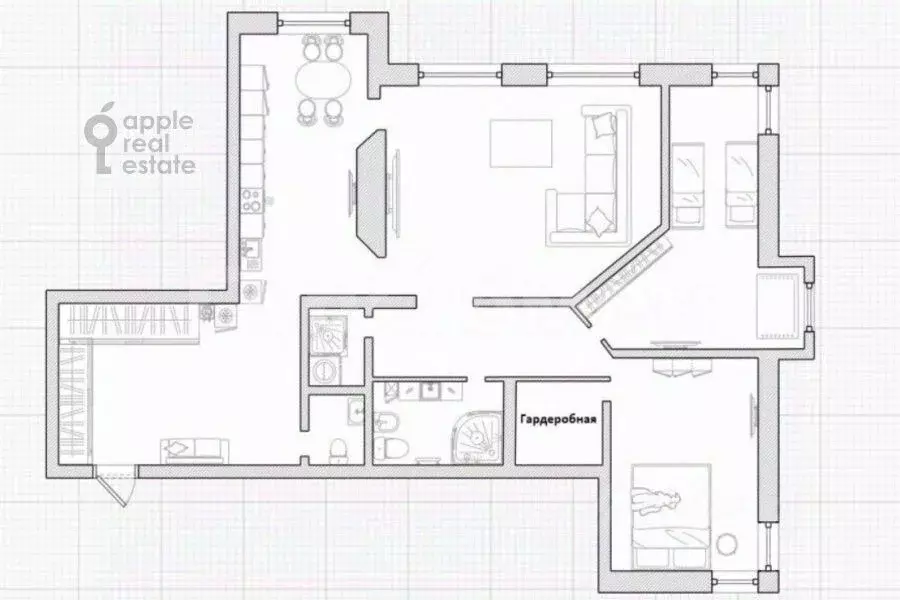 3-к кв. Москва Мосфильмовская ул., 70к1 (147.0 м) - Фото 2