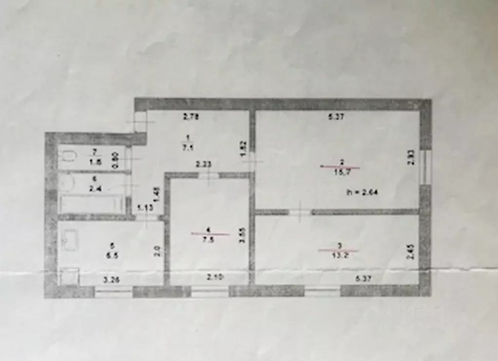 3-к кв. Саратовская область, Вольск ул. Володарского, 193А (53.9 м) - Фото 2