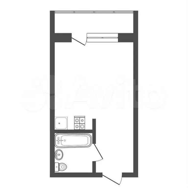 Квартира-студия, 24,6 м, 10/10 эт. - Фото 0