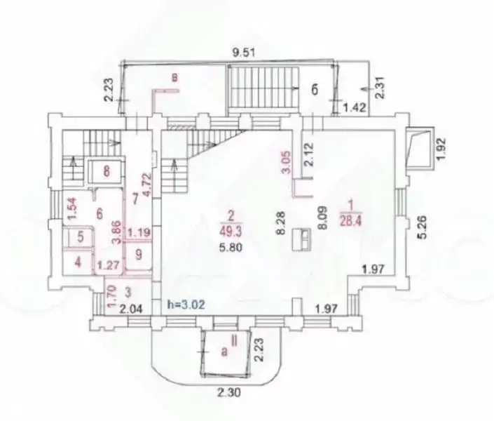 Помещение свободного назначения в Москва Лужнецкий проезд, 1Б (302 м) - Фото 1