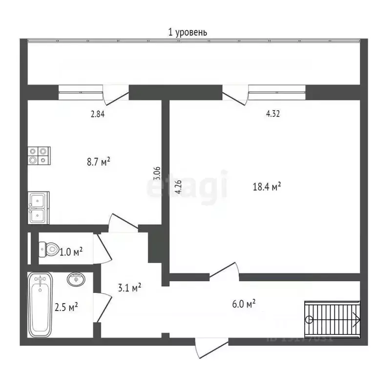 3-к кв. Ямало-Ненецкий АО, Ноябрьск ул. Ленина, 88А (67.3 м) - Фото 2