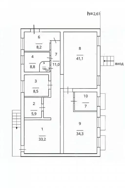 Торговая площадь в Курганская область, Курган ул. Красина, 46 (160 м) - Фото 1