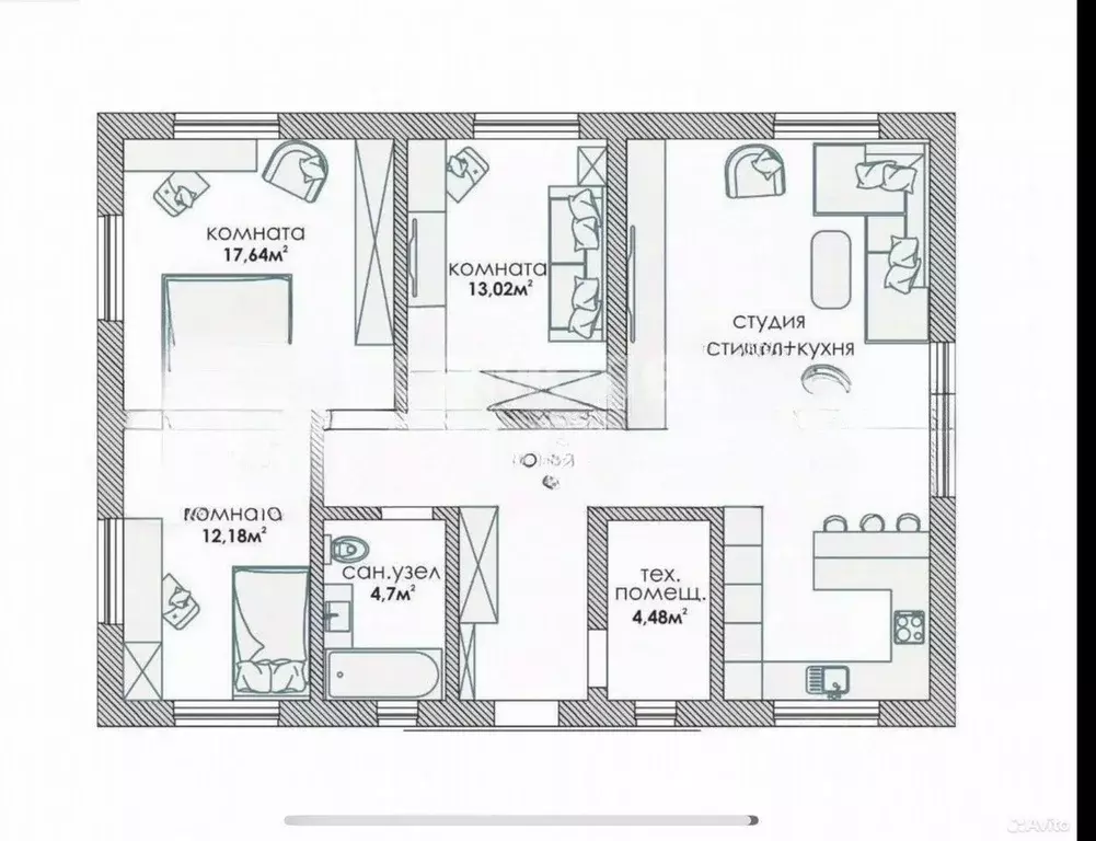 Дом в Челябинская область, Сосновский муниципальный округ, с. ... - Фото 2