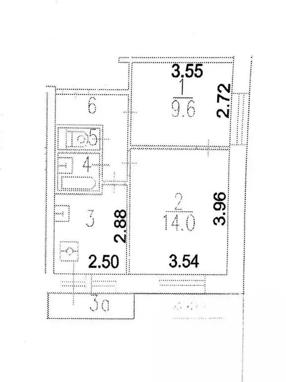 2-комнатная квартира: Москва, бульвар Яна Райниса, 21 (38.5 м) - Фото 0