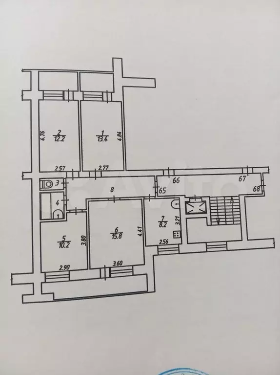 4-к. квартира, 73,2 м, 8/9 эт. - Фото 0