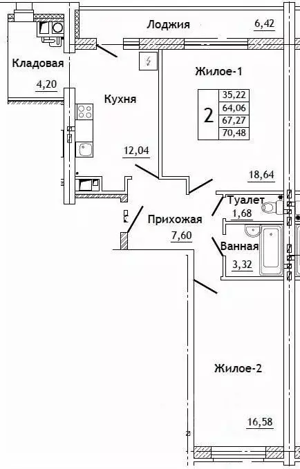 2-к кв. Смоленская область, Смоленский муниципальный округ, д. ... - Фото 0