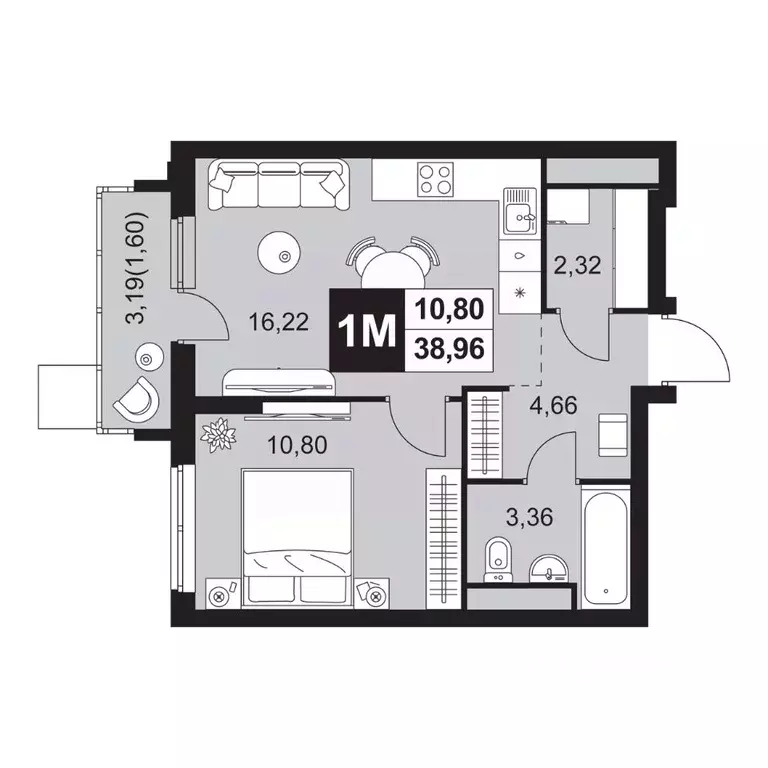 2-к кв. Пензенская область, Пенза Тепличный мкр, Прованс жилой ... - Фото 1