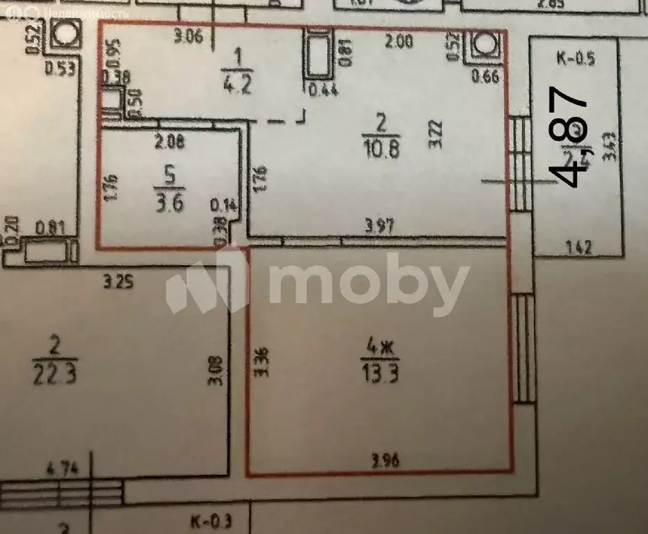 1-комнатная квартира: посёлок Васильково, Весенняя улица, 3 (36.8 м) - Фото 1
