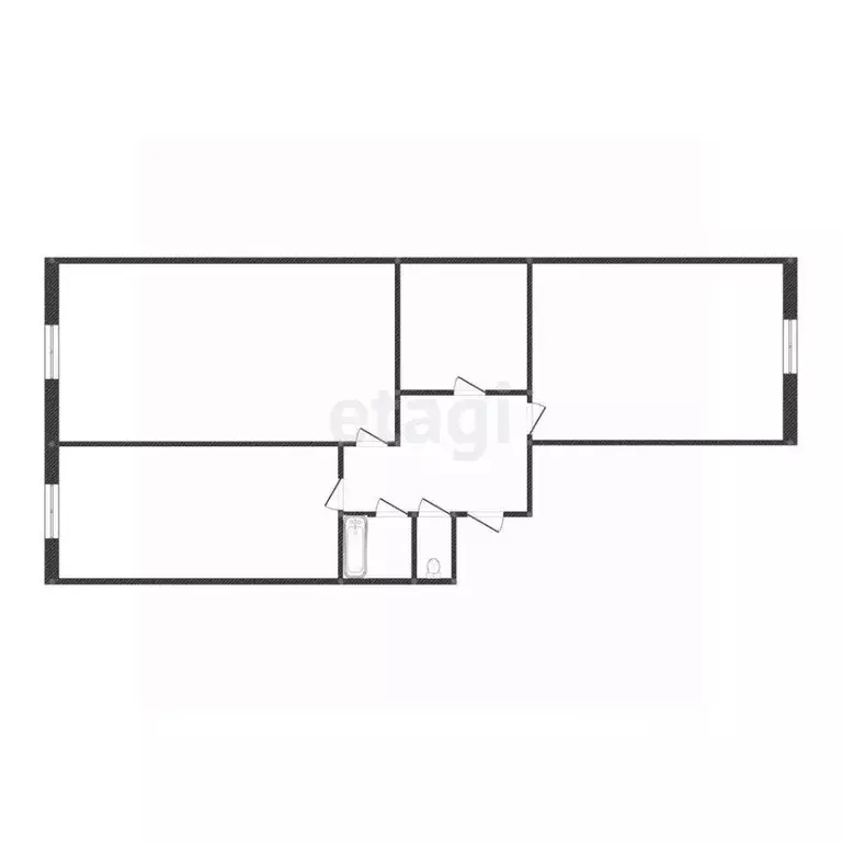 2-к кв. Костромская область, Кострома ул. Юрия Смирнова, 45 (47.0 м) - Фото 1