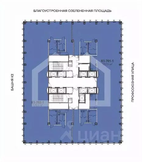 Помещение свободного назначения в Москва Старокалужское ш., 64С1 (598 ... - Фото 2