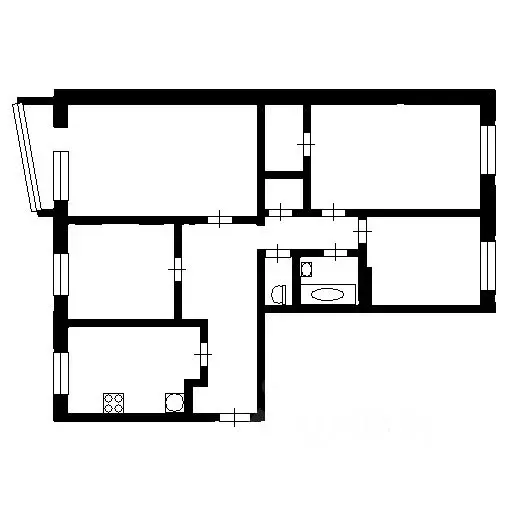 4-к кв. Ханты-Мансийский АО, Сургут ул. Федорова, 5/2 (88.4 м) - Фото 1