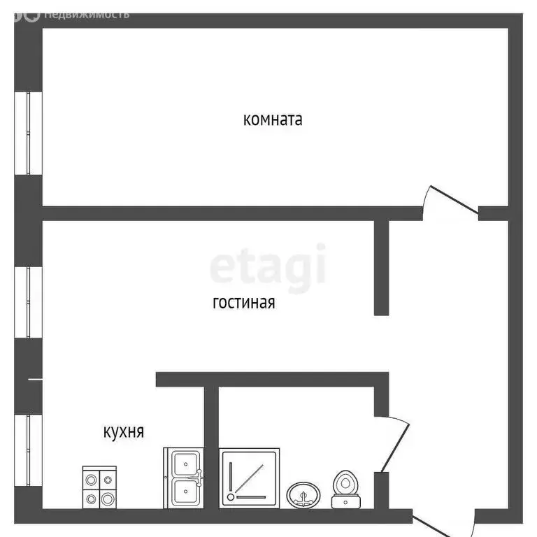 2-комнатная квартира: Реутов, Советская улица, 6 (43 м) - Фото 0