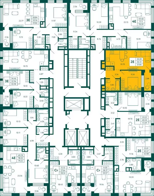 1-к кв. Башкортостан, Уфа Зеленая Роща жилрайон, Терле Парк жилой ... - Фото 2