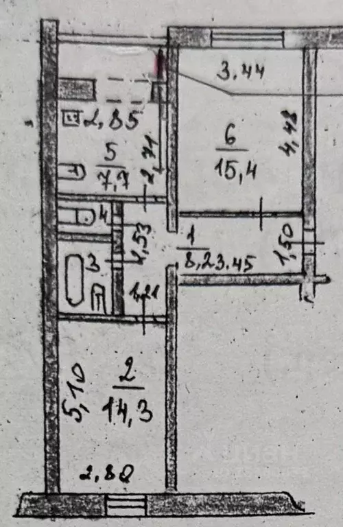 2-к кв. Новгородская область, Валдай ул. Ленина (49.1 м) - Фото 2