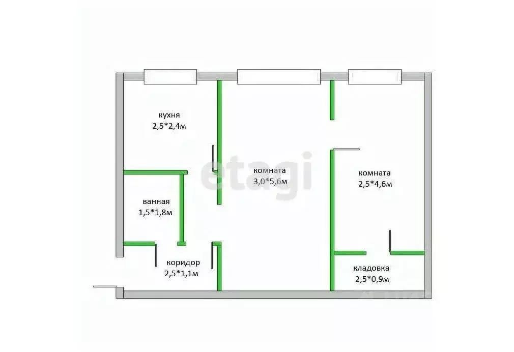 2-к кв. Костромская область, Кострома Советская ул., 109 (45.1 м) - Фото 1