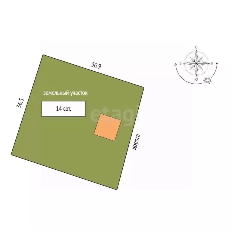 Дом в Томская область, Томский район, с. Курлек ул. 2-я Гаражная (83 ... - Фото 1