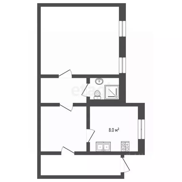 1-к кв. Челябинская область, Челябинск ул. 2-я Базовая, 24 (27.3 м) - Фото 1